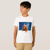 Weihnachten Niedlich Golden Retriever Hund Weihnac T-Shirt (Vorne ganz)