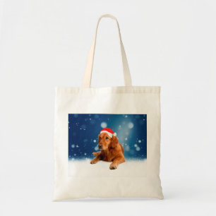 Weihnachten Niedlich Golden Retriever Hund Weihnac Tragetasche