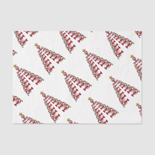 Weihnachten Niedlich Hummer Baum Wassergewebe Seidenpapier (Vorderseite)