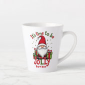 Weihnachten Niedlich Jolly Santa Personalisiert Na Milchtasse (Rechts)