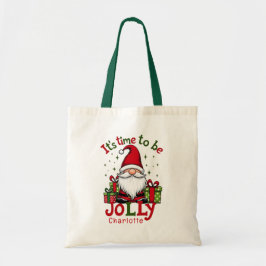 Weihnachten Niedlich Jolly Santa Personalisiert Na Tragetasche