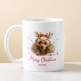 Weihnachten Niedlich Pet Funny Puppy Kindermädchen Kaffeetasse