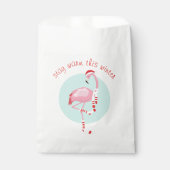 Weihnachten Niedlich Pink Flamingo Geschenktütchen (Vorderseite)
