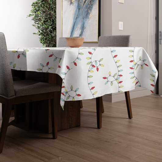 Weihnachten Niedlich Simple Colorful String Light  Tischdecke