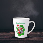 Weihnachten Niedlich Skelett Ornamente Augen im Sp Milchtasse
