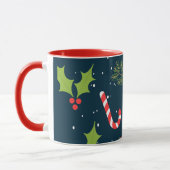 Weihnachten Niedlich Snowman Holiday Pattern Tasse (Links)