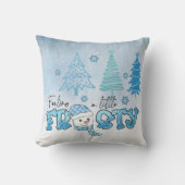 Weihnachten Niedlich Snowman Kissen (Vorderseite)