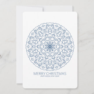 Weihnachten Niedlich Snowmen Hand Drawn Mandala