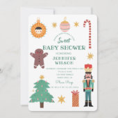 Weihnachten Niedlich Sweet Baby Dusche Einladung (Vorderseite)