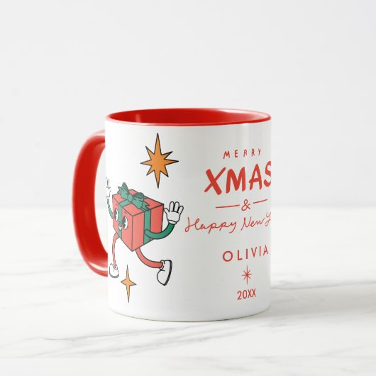 Weihnachten Niedlich Tasse (Vorderseite Links)