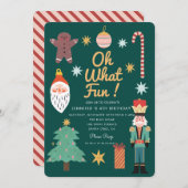 Weihnachten Niedlich Welch lustiger Whimsischer Ge Einladung (Vorne/Hinten)