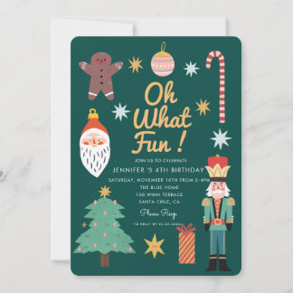 Weihnachten Niedlich Welch lustiger Whimsischer Ge Einladung