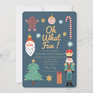 Weihnachten Niedlich Welch lustiger Whimsischer Ge Einladung