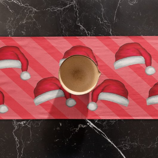 Weihnachten Niedlich Whimsical Weihnachtsmann Hat  Kurzer Tischläufer