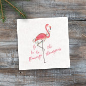 Weihnachten Niedliche Flamingo String Lights Napo Serviette