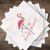 Weihnachten Niedliche Flamingo String Lights Napo Serviette