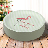 Weihnachten Niedliche Flamingo String Lights Pappteller