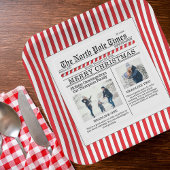 Weihnachten Niedliche Fotocollage Simple Newspapie Pappteller