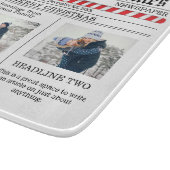 Weihnachten Niedliche Fotocollage Simple Newspapie Schneidebrett (Ecke)