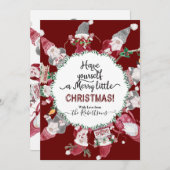 Weihnachten Niedliche Gnomes Liebe Joy Peace Fotog (Vorne/Hinten)