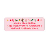 Weihnachten Niedliche handGezeichnet CUSTOM-Rückse (Vorne)