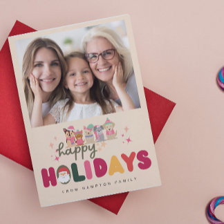 Weihnachten niedliche Hunde bunt moderne Urlaubska