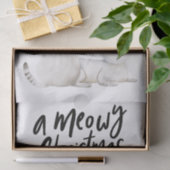 Weihnachten Niedliche Kitty Cat Typografie Seidenpapier (Geschenk)