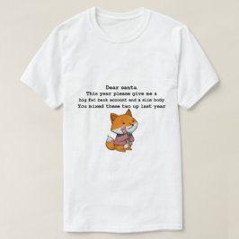 Weihnachten niedliche, lustige Fuchs-Grafik mit Li T-Shirt