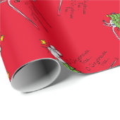 Weihnachten Niedliche Maus Baum Cartoon Geschenkpapier (Rolleneckpunkt)