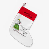 Weihnachten Niedliche Maus Baum Cartoon Kleiner Weihnachtsstrumpf (Vorderansicht (hängend))