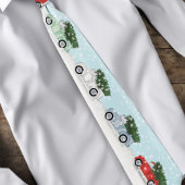 Weihnachten Niedliche Rustikale LKW Schneeflocken Krawatte