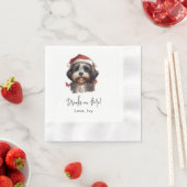 Weihnachten Niedliche Shih Tzu Dog Drinks auf mir Serviette (Beispiel)