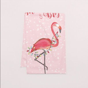 Weihnachten Niedliche String Lights Whimsy Pink Fl Kurzer Tischläufer