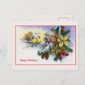 Weihnachten niedliche Vögel Dekoration (Vorne/Hinten)