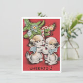 Weihnachten Niedliche Welpen (Stehend Vorderseite)