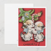 Weihnachten Niedliche Welpen (Vorne/Hinten)