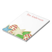 Weihnachten Niedliche Whimsical Holiday Cookies Sp Notizblock (Rotiert)