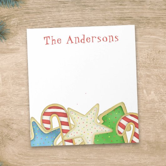 Weihnachten Niedliche Whimsical Holiday Cookies Sp Notizblock