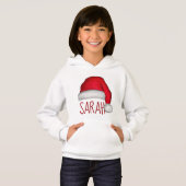 Weihnachten Niedliche Whimsical Red Painted Weihna Hoodie (Vorne ganz)