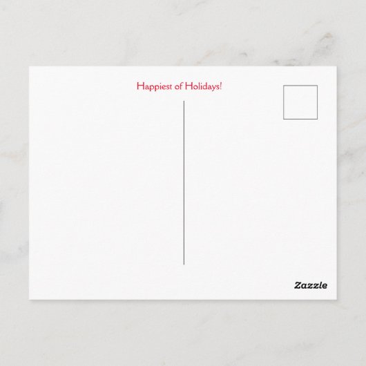 Weihnachten Niedlicher Chipmunk im Schnee Postkarte (Rückseite)