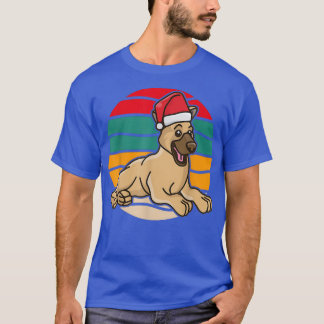 Weihnachten Niedlicher deutscher Schäferhund Welpe T-Shirt