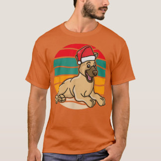 Weihnachten Niedlicher deutscher Schäferhund Welpe T-Shirt