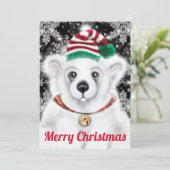 Weihnachten niedlicher Eisbärenkuchen, Weihbärchen (Stehend Vorderseite)