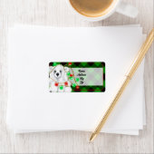 Weihnachten niedlicher Eisbärenkuchen, Weihbärchen Adressaufkleber (Insitu)