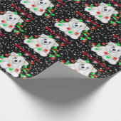 Weihnachten niedlicher Eisbärenkuchen, Weihbärchen Geschenkpapier (Ecke)