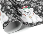 Weihnachten niedlicher Eisbärenkuchen, Weihbärchen Geschenkpapier (Rolleneckpunkt)