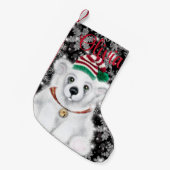 Weihnachten niedlicher Eisbärenkuchen, Weihbärchen Kleiner Weihnachtsstrumpf (Vorderansicht (hängend))