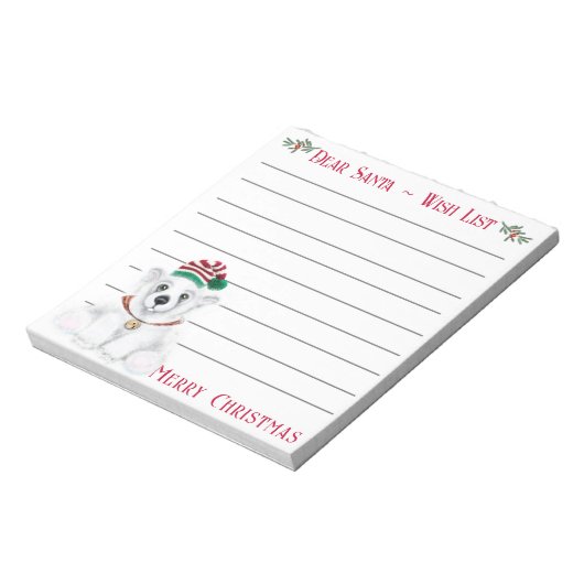 Weihnachten niedlicher Eisbärenkuchen, Weihbärchen Notizblock (Rotiert)