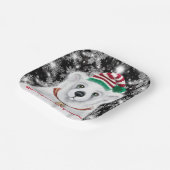 Weihnachten niedlicher Eisbärenkuchen, Weihbärchen Pappteller (Gewinkelt)