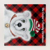 Weihnachten niedlicher Eisbärenkuchen, Weihbärchen Puzzle (Horizontal)